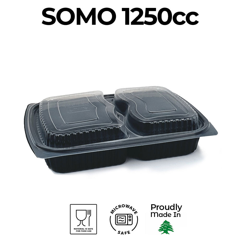SOMO Rectangular Microwavable 1250cc (x65)