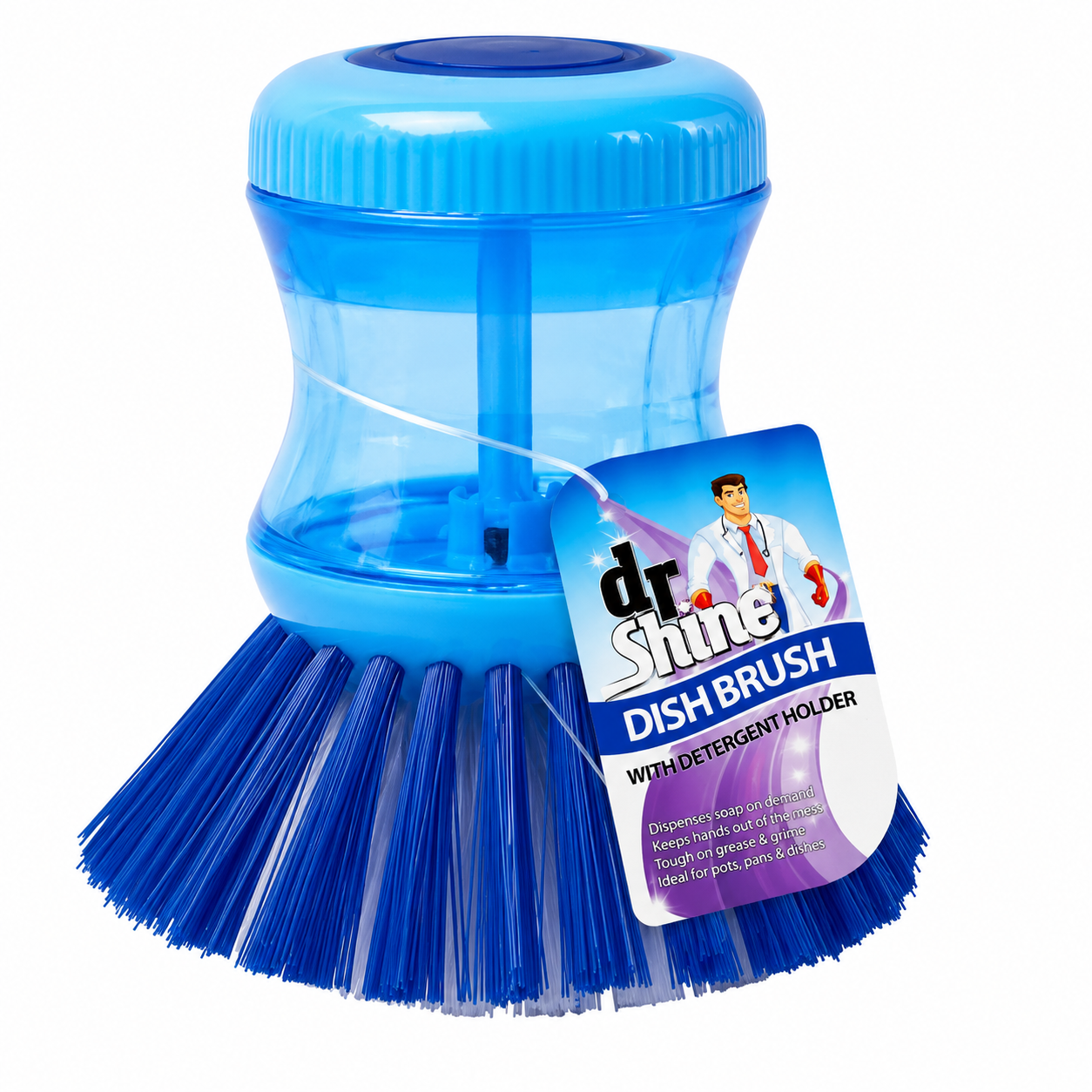 Brush For Dishes With Detergent Holder 9CM