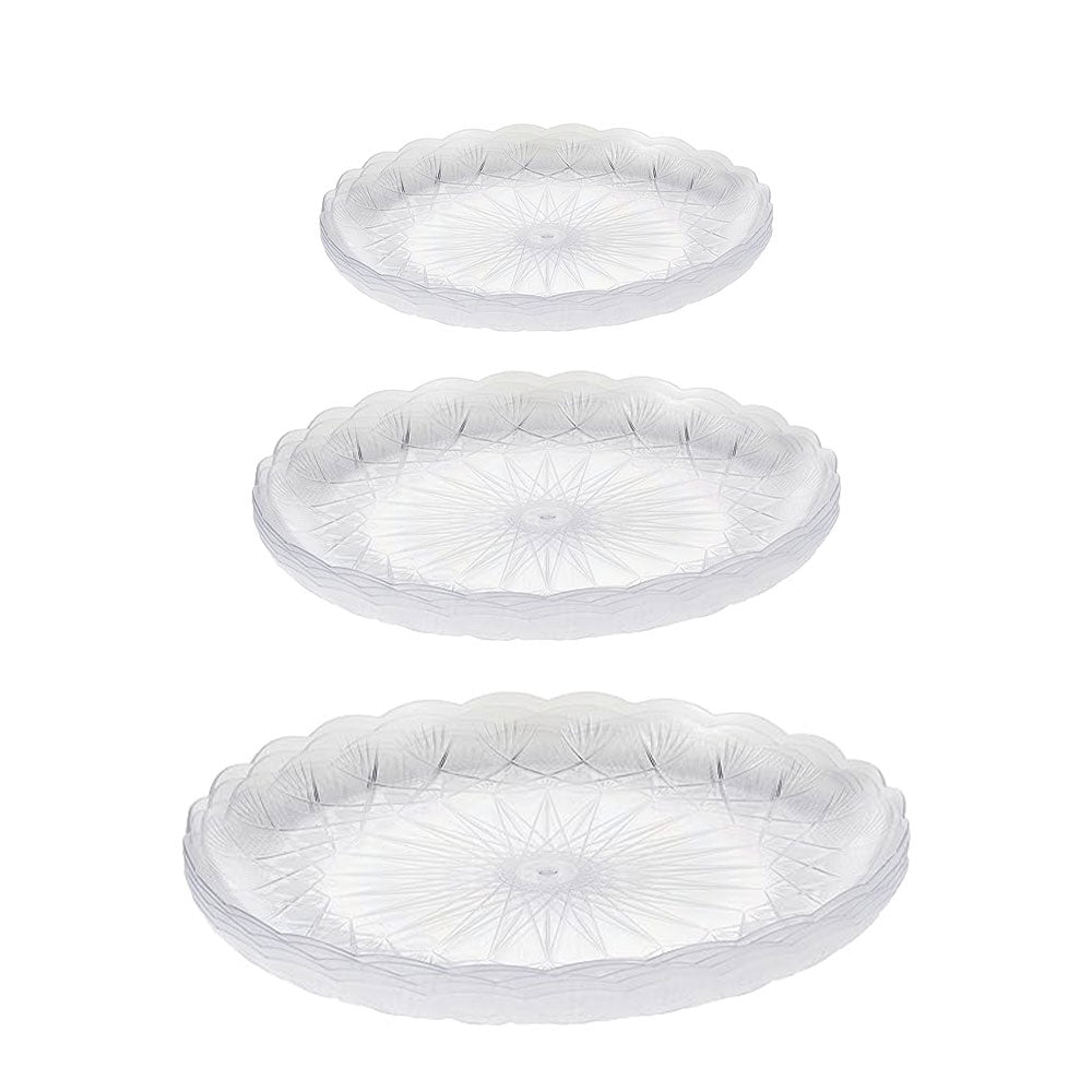 Plastic Crystal Round Plates