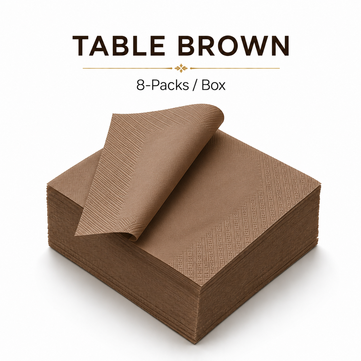 Table Dinner Napkins Brown