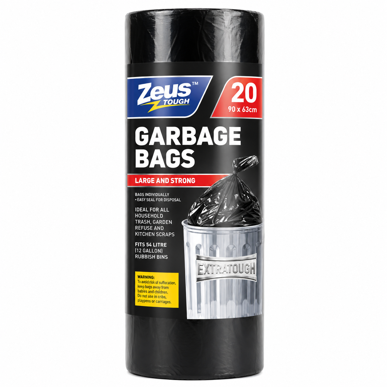Garbage Bags Heavy Duty 88×70CM 20Pack 1Box.10Roll