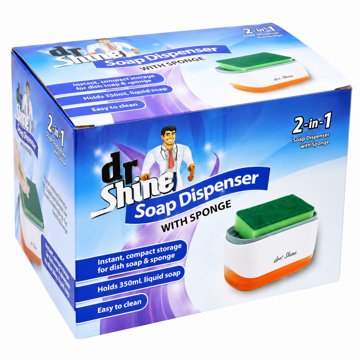 Soap Dispenser With Sponge 14×8×10CM