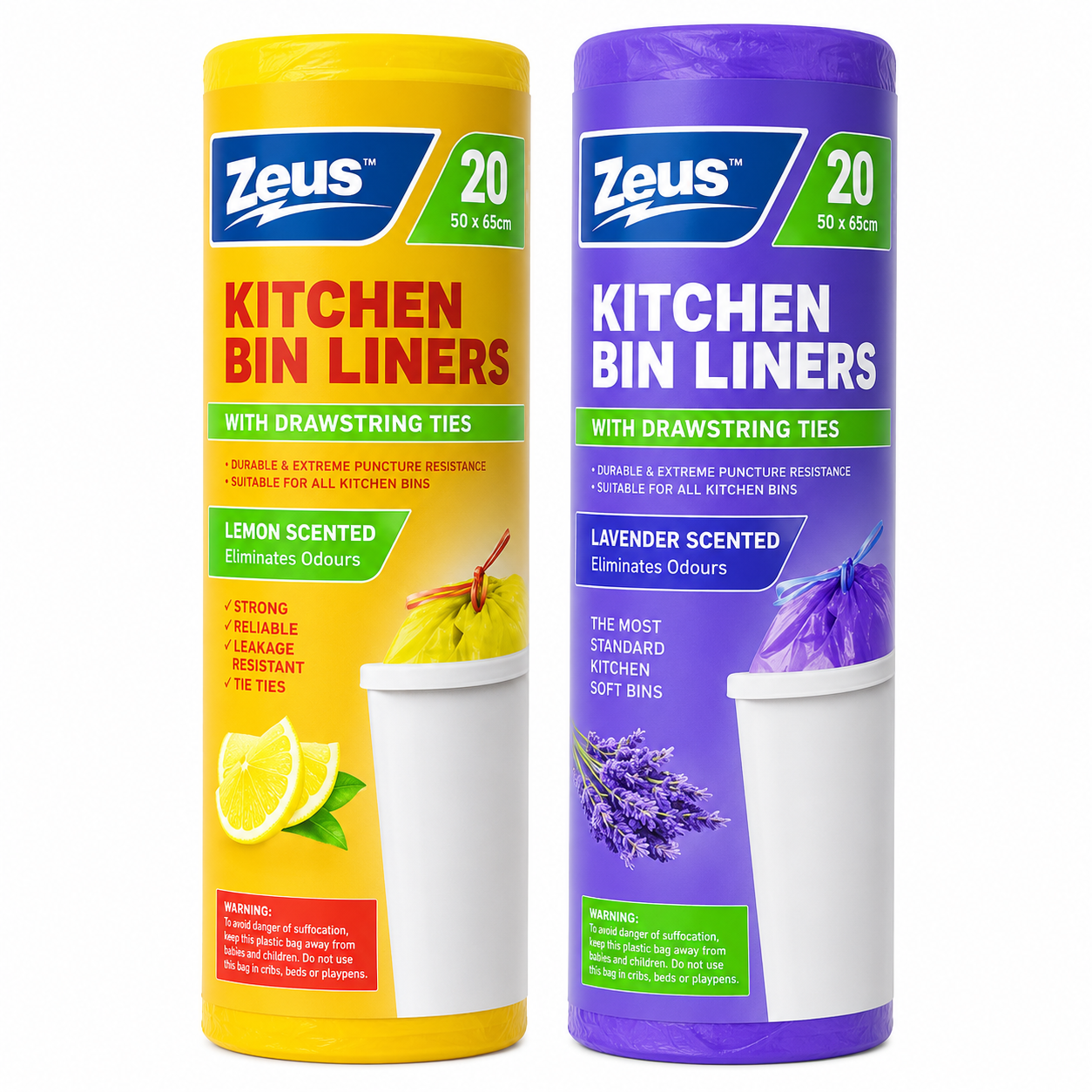 Tie Bag Roll Scented 50×65cm 20Bags.Roll 1Box.10Pack