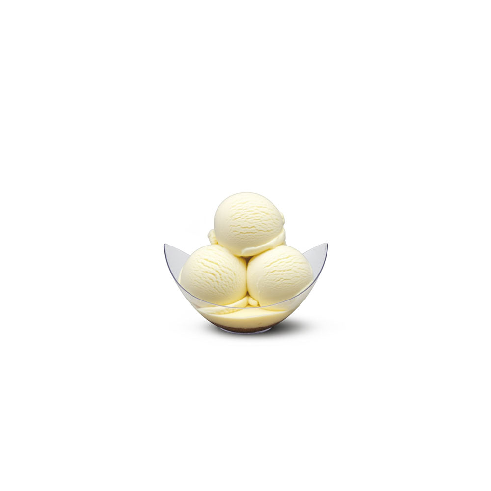 clear glass bowl on a white background
