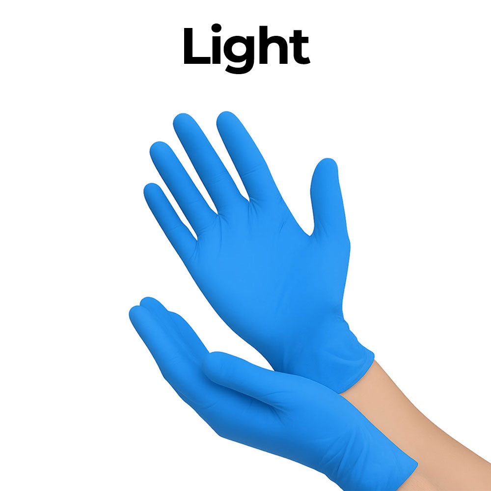 LIGHT Nitrile Gloves Blue (x100)