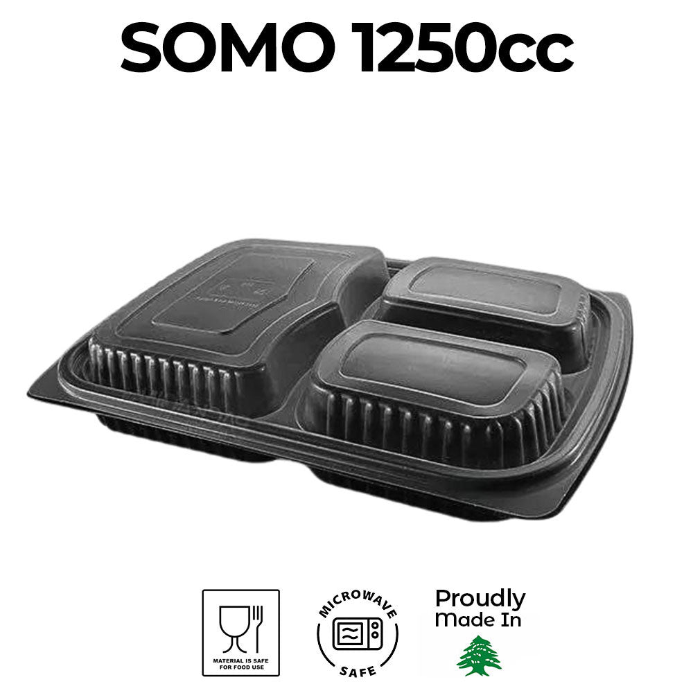 SOMO Rectangular Microwavable 1250cc (x65)