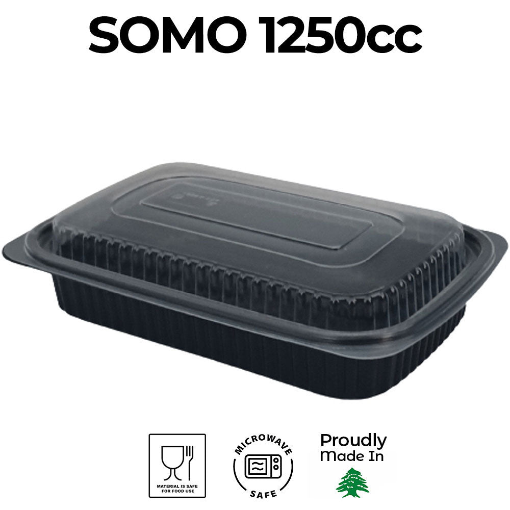 SOMO Rectangular Microwavable 1250cc (x65)