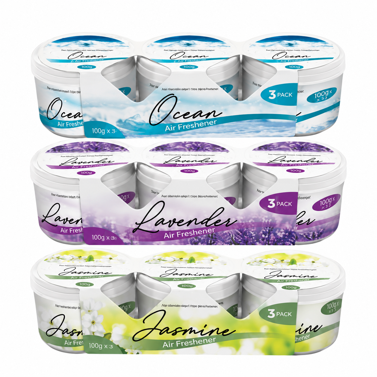 Air Freshener Gel 100G 3Pack