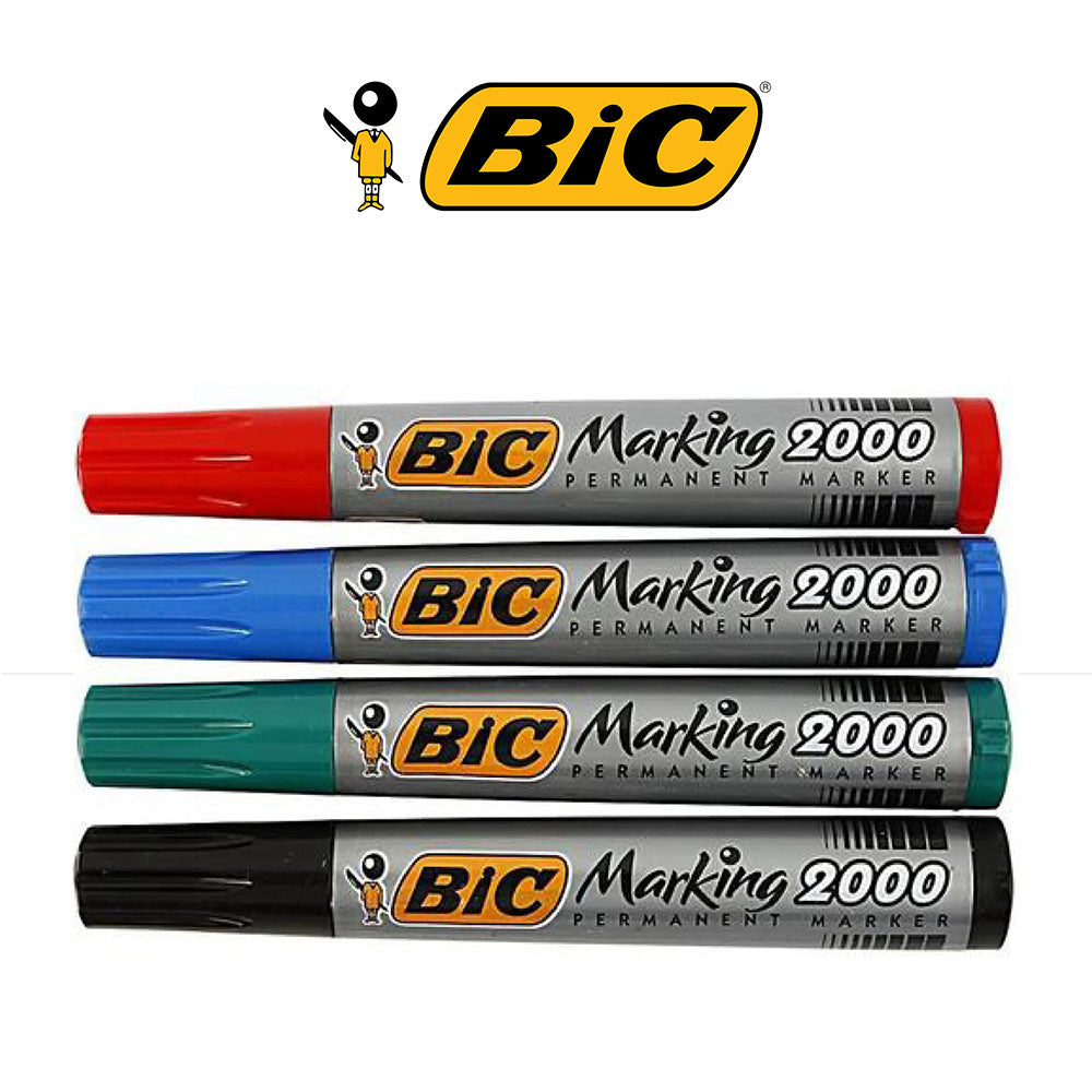 BIc permanent marker on a white background