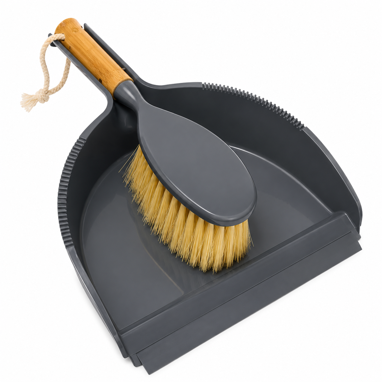 Bamboo Dust Pan & Brush Set