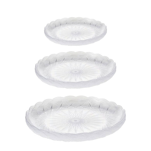 Plastic Crystal Round Plates