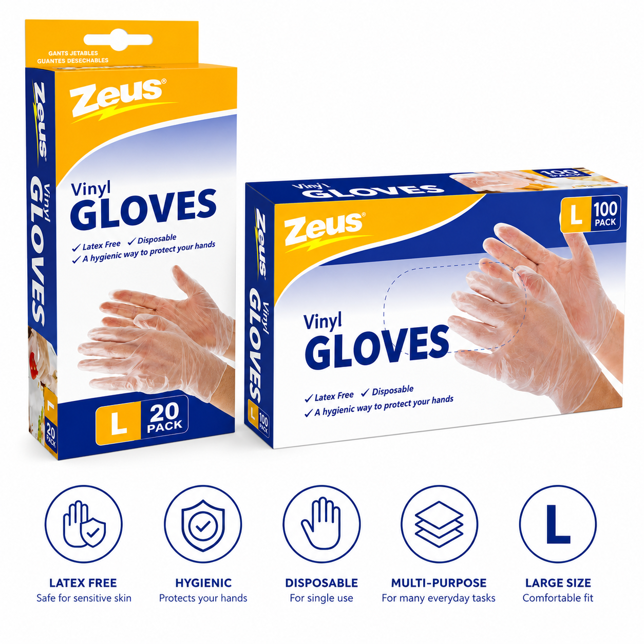 Gloves Disposable Large