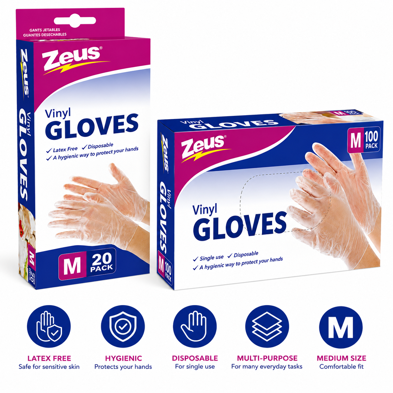 Gloves Disposable Medium