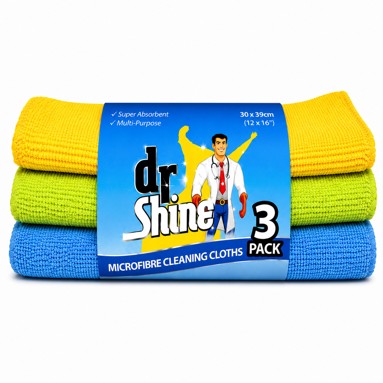Microfiber Cleaning Cloth 3Pack 30×39CM