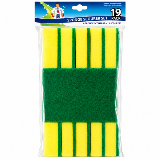 Sponge Scourers 19Pack