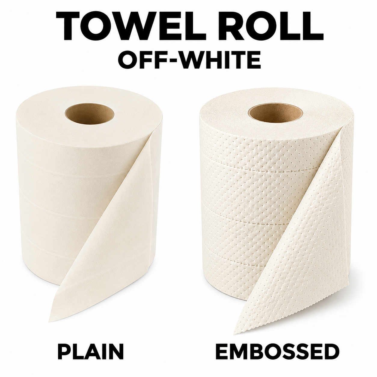 Towel Roll Off-White-Perforted-2Ply