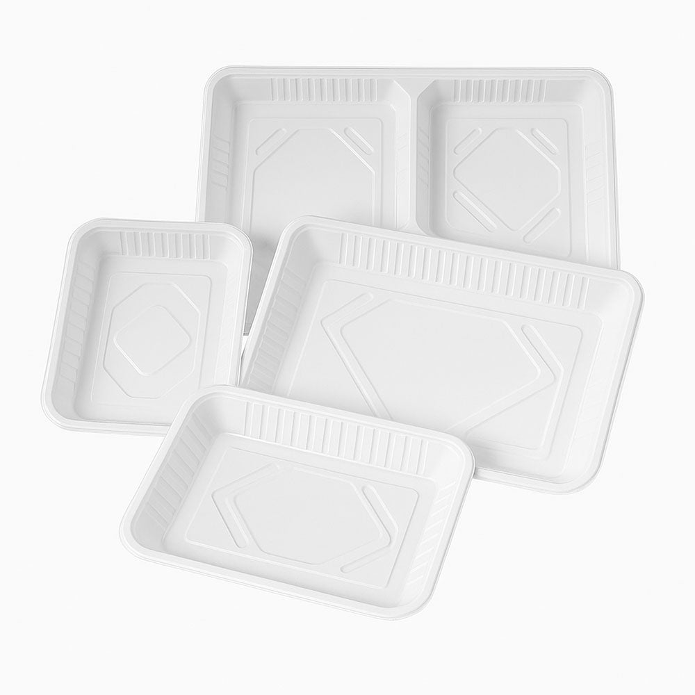 MIP Plastic Rectangular Disposable Plates