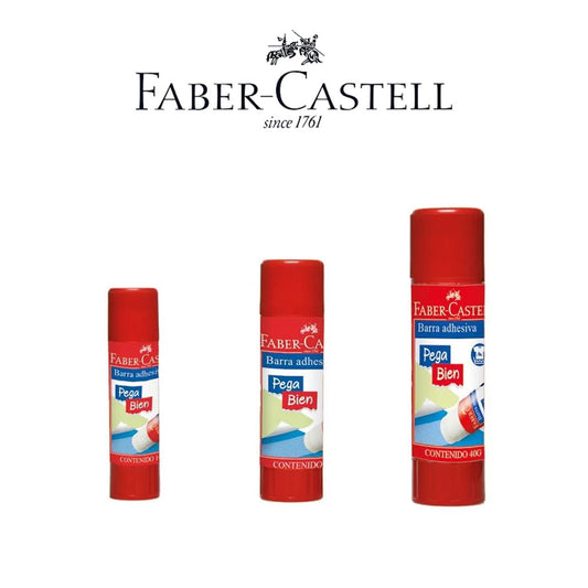 faber castell glue stick on a white background