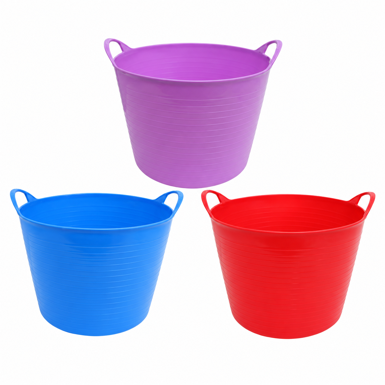 Flexi Tub With Handles 18L 3 Assorted Colors