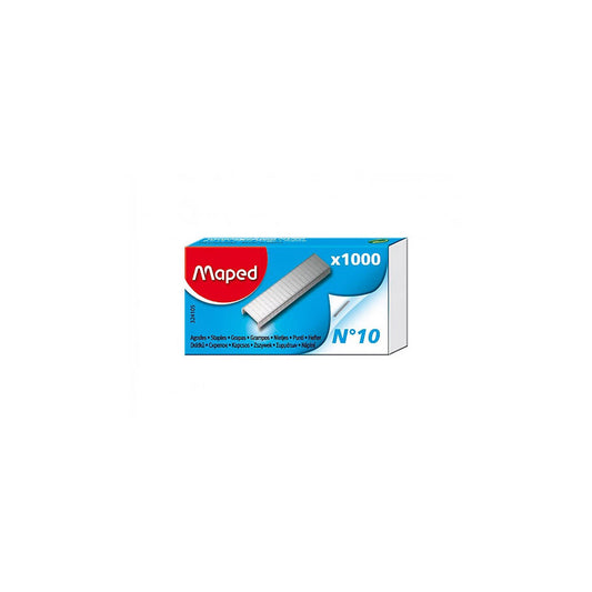 Maped staple box with a staple on a white background