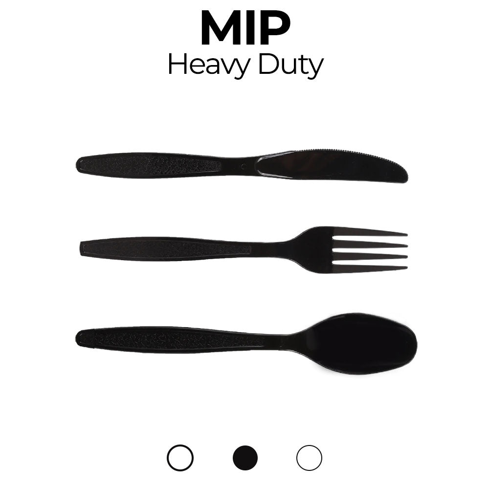 MIP Heavy Duty Plastic Cutlery (X100)