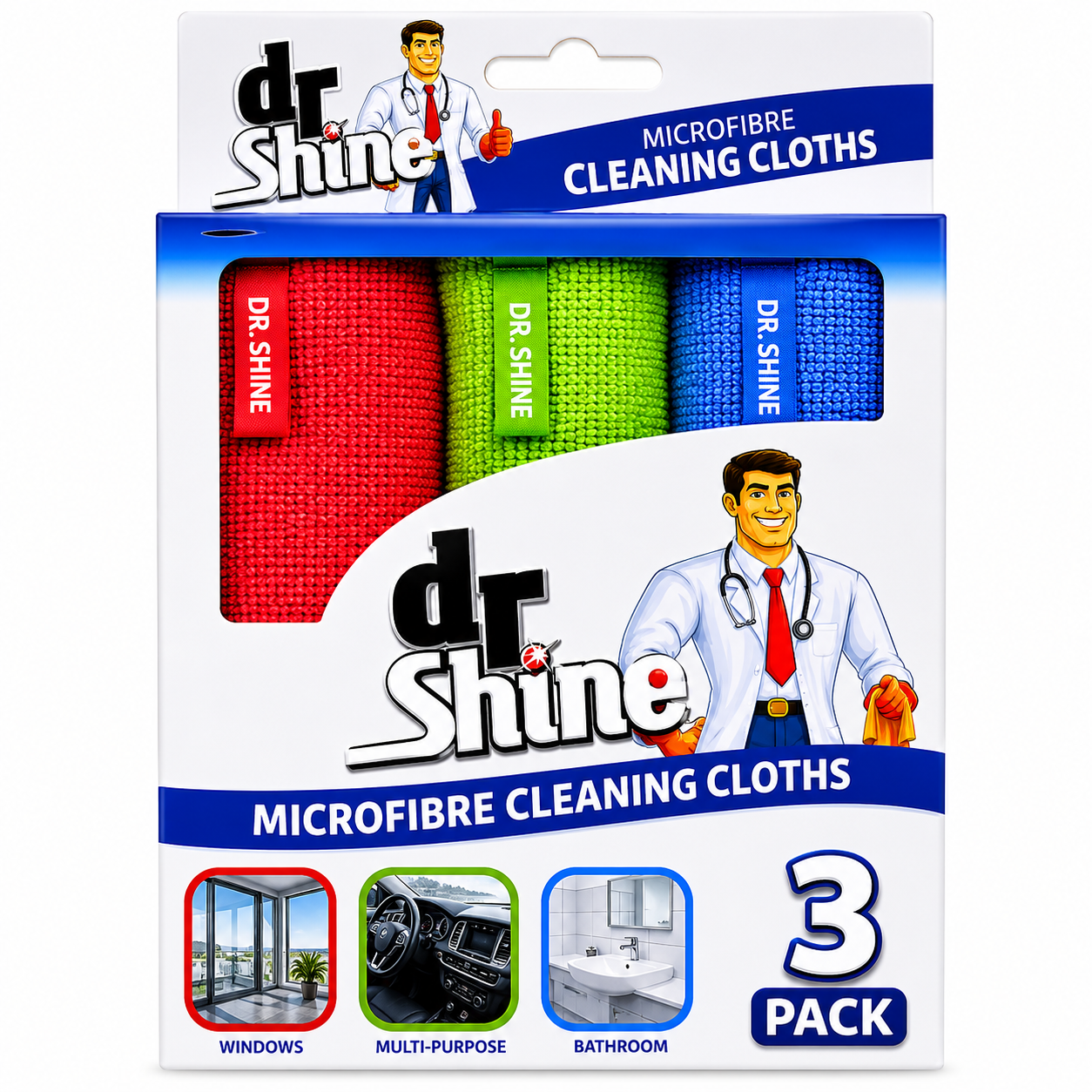 Microfiber Cleaning Cloth 30CM 3Pack