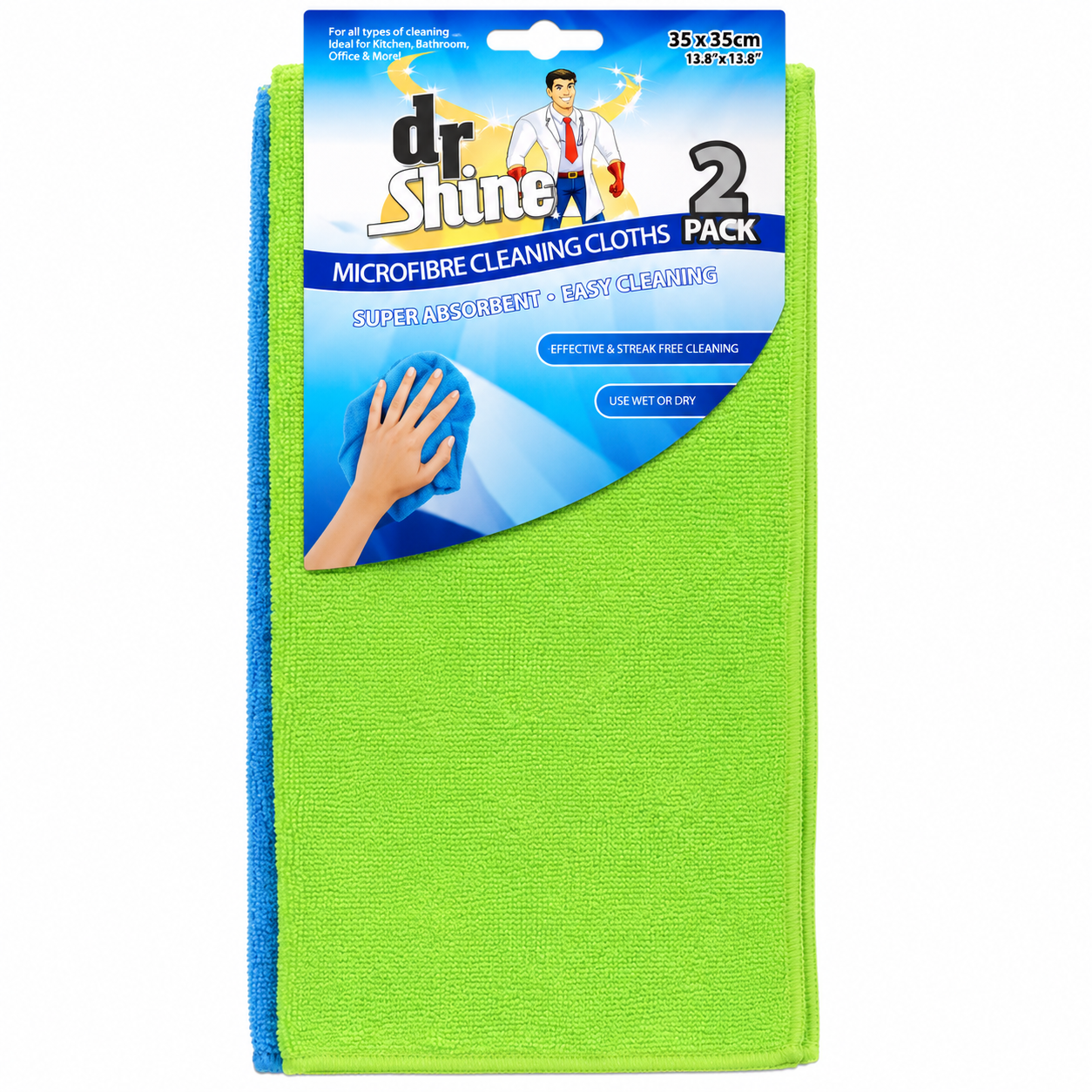 Microfiber Cleaning Cloth 35×35CM 2Pack