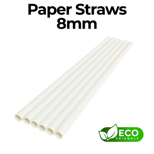ECOGREEN Paper Straws 8mm (x25)