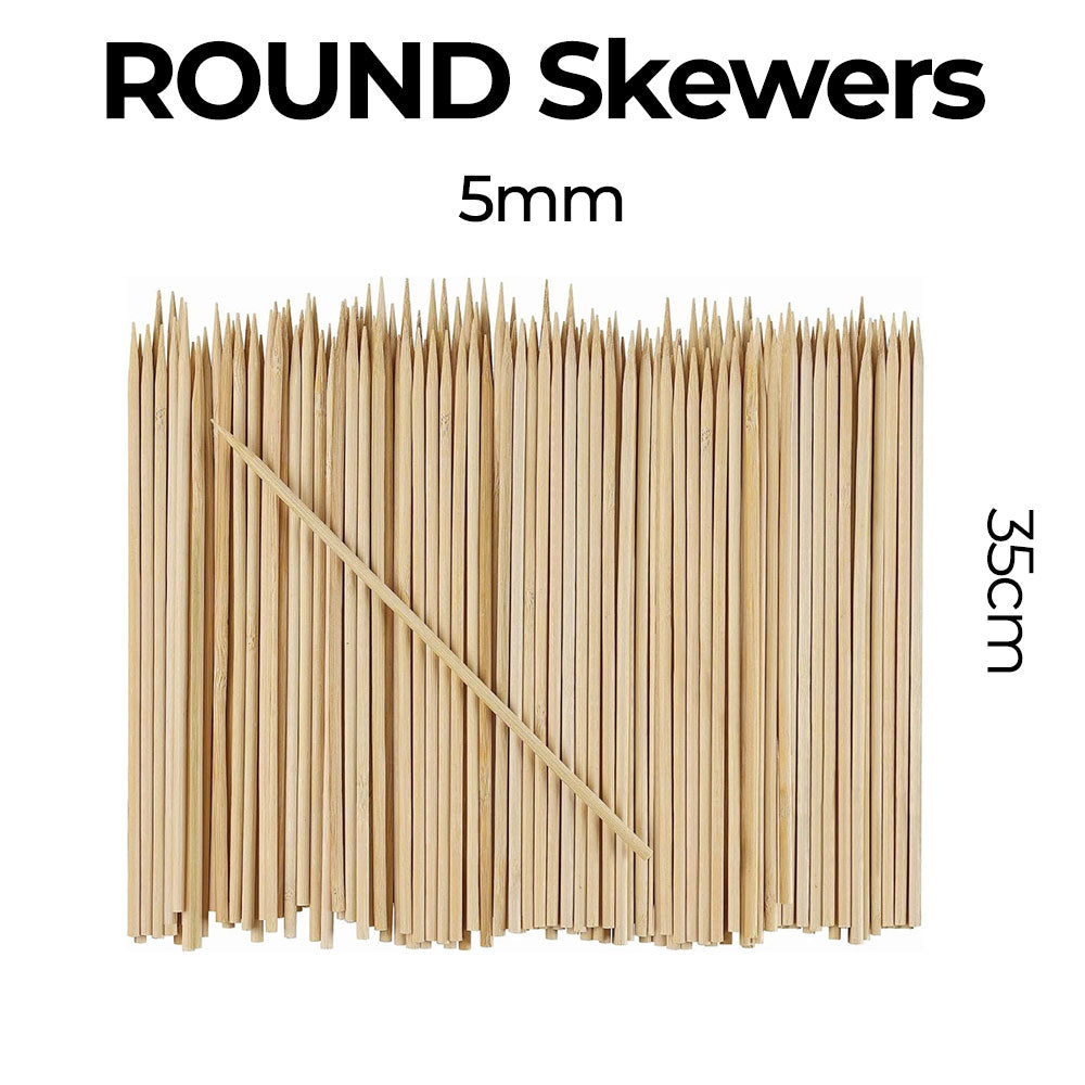 Wooden Skewers Round 5mm (x50)