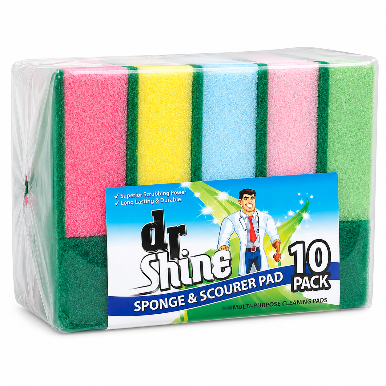 Sponge Scourer Pad 10Pack