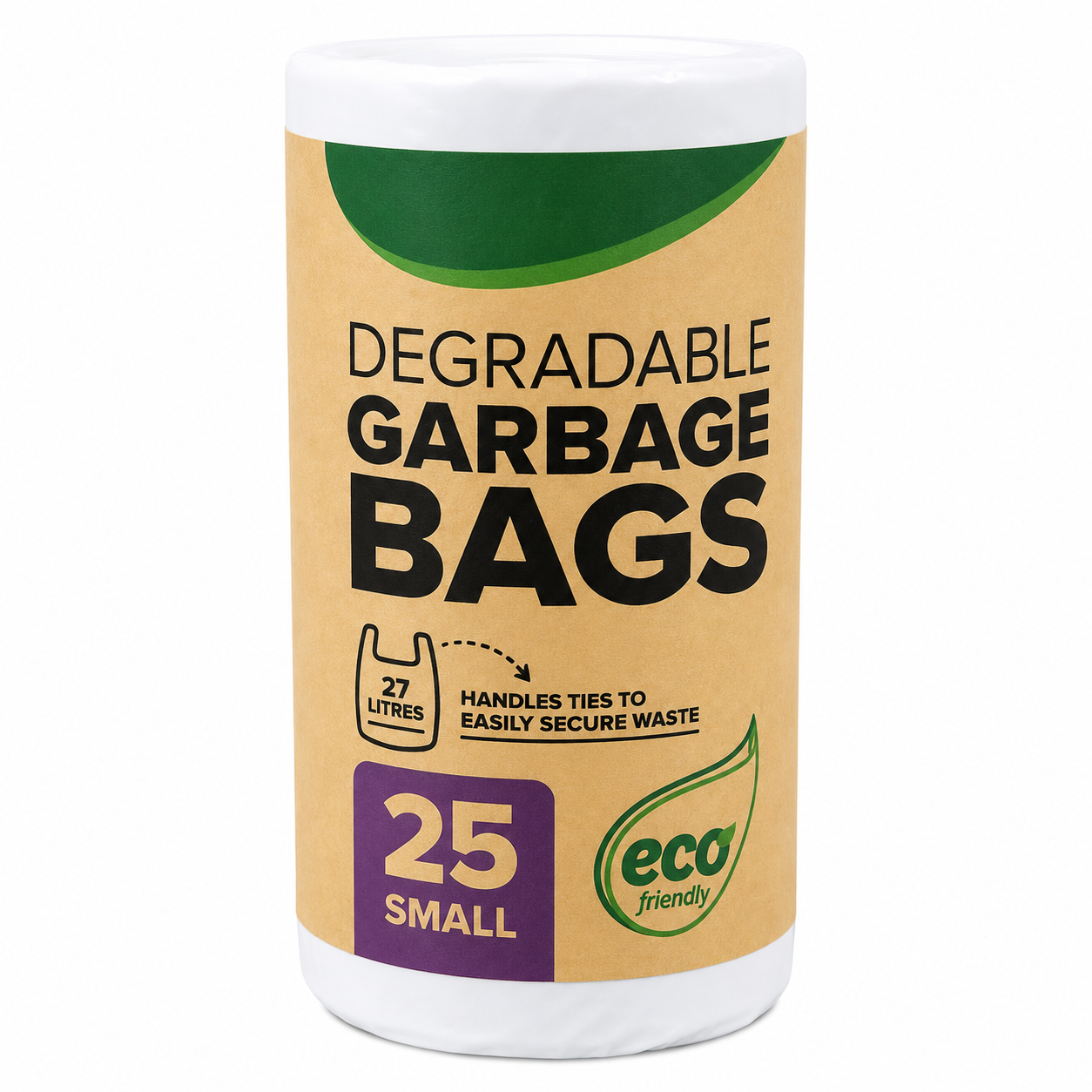 Tie Bags Roll Degradable