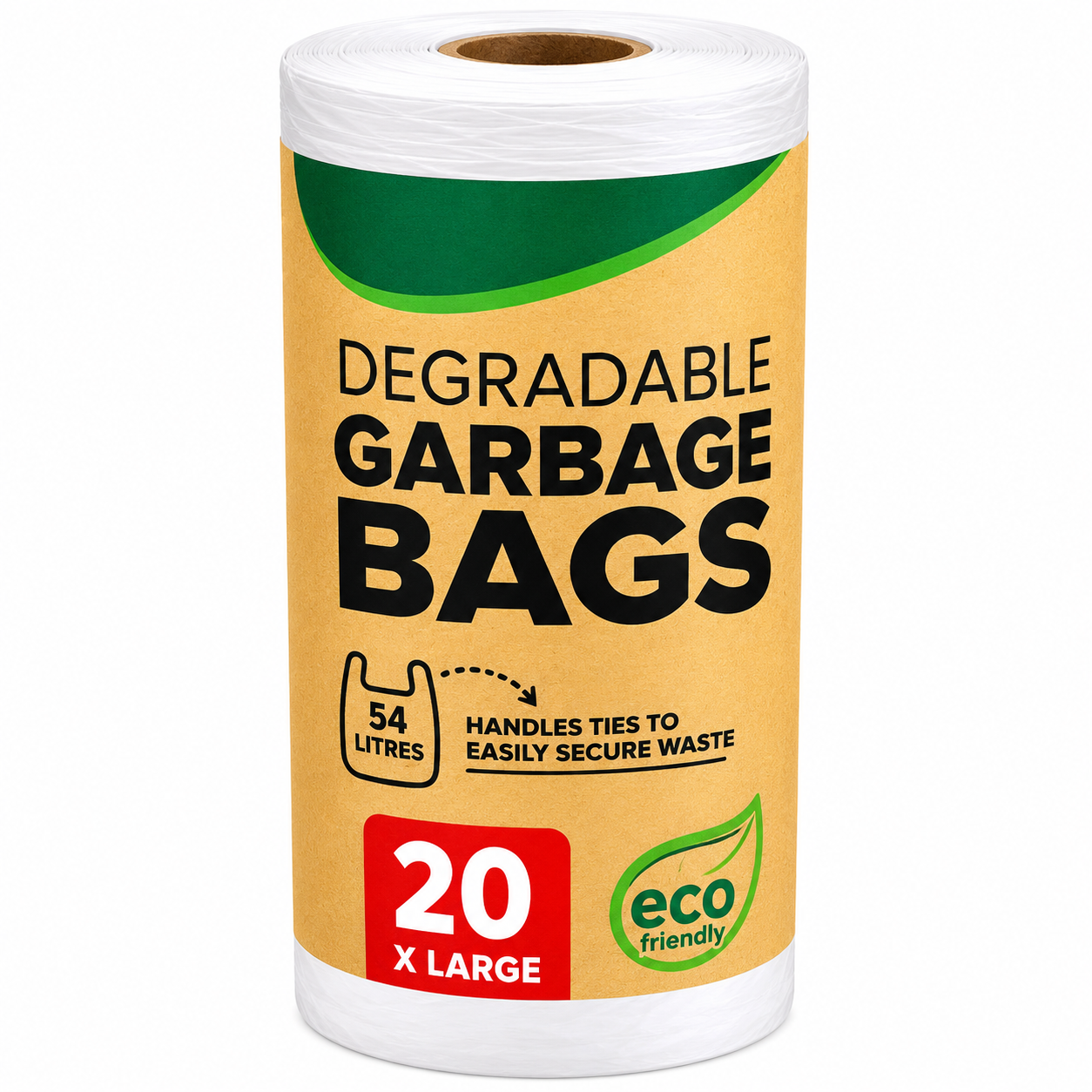 Tie Bags Roll Degradable