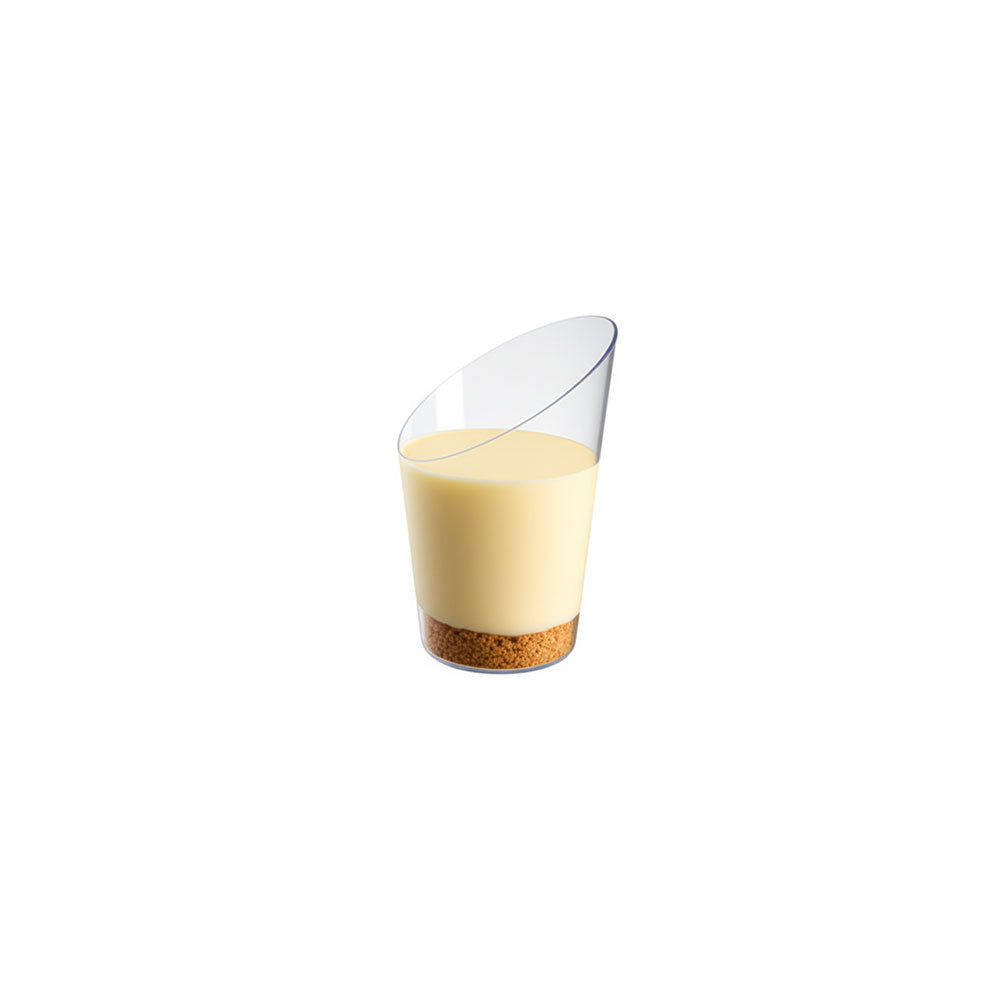 Clear glass on a white background