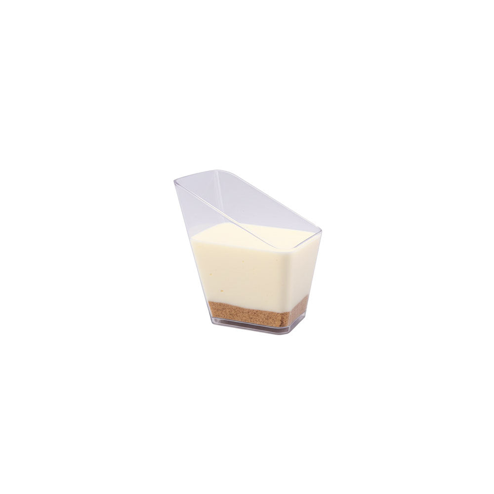 Clear glass on a white background