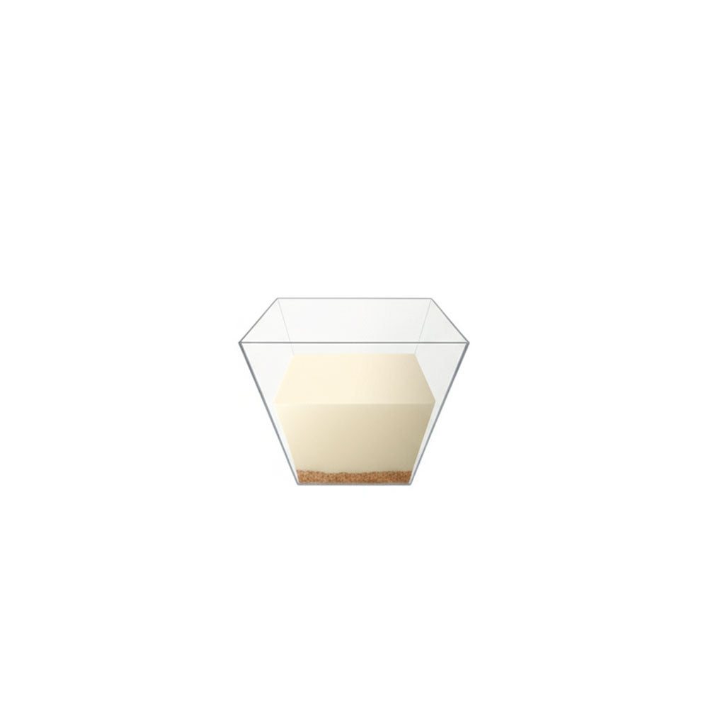 Clear glass on a white background