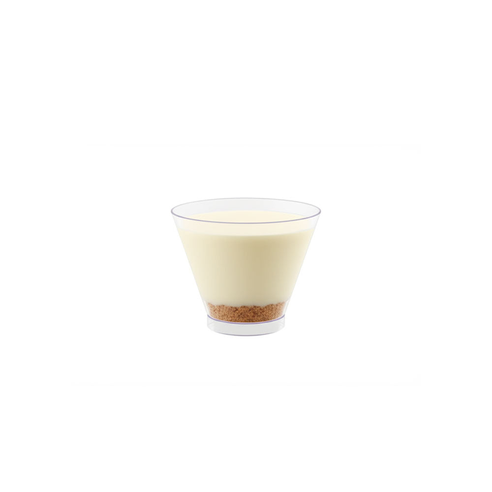 Clear glass on a white background