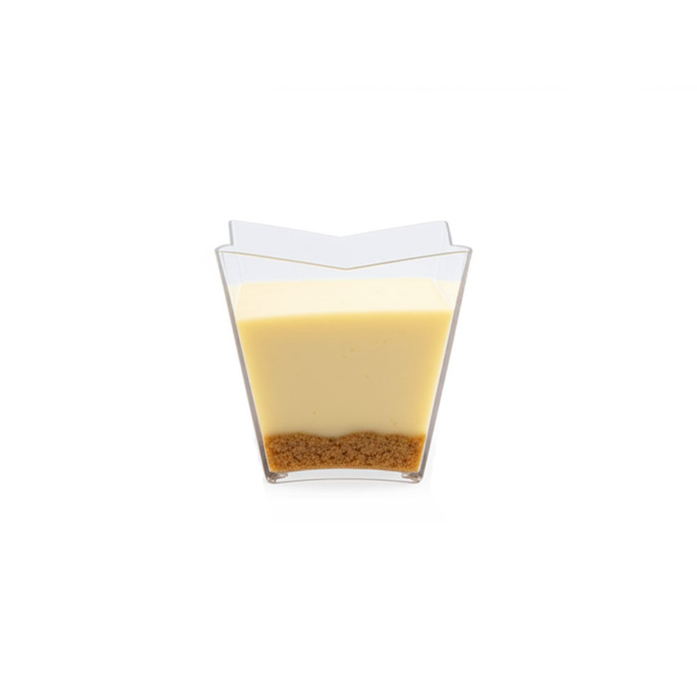 Clear glass on a white background