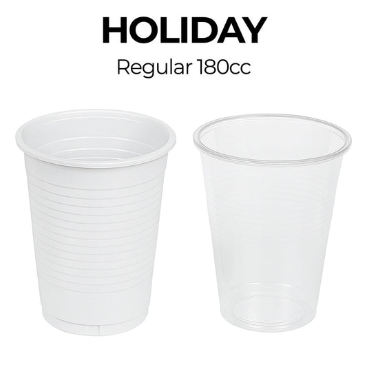 plastic cup on a white background