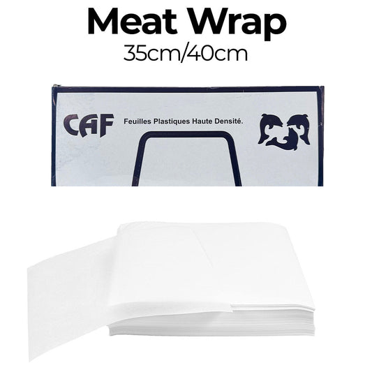 White meat wrap with CAF branding on a white background