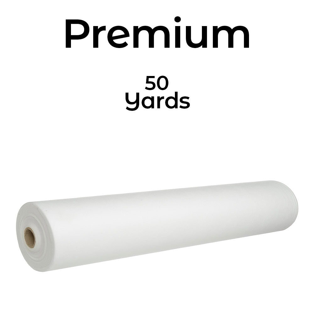 Roll of paper with 'Premium' and '50 yards' text on a white background